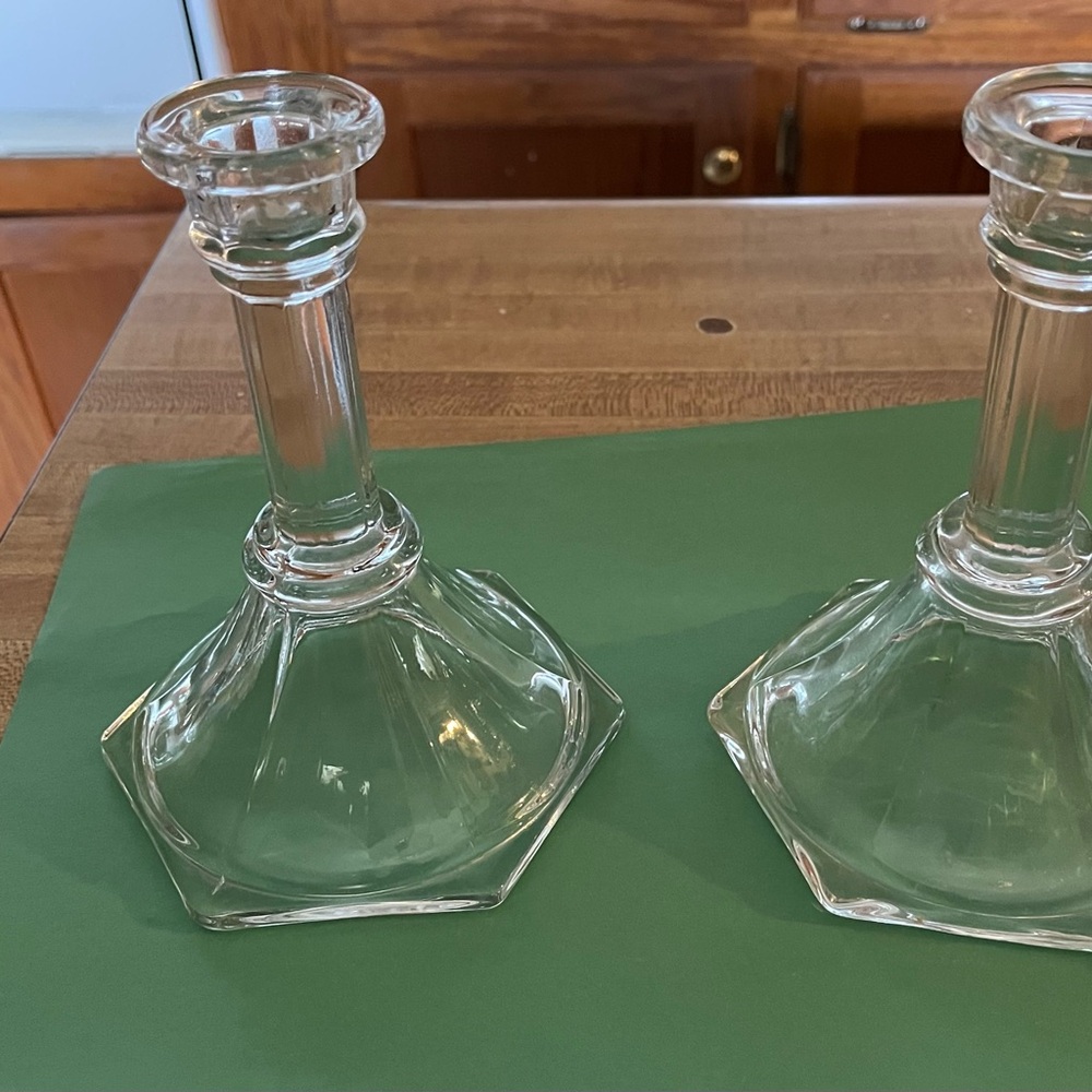 Vintage Glassware Candle Holders